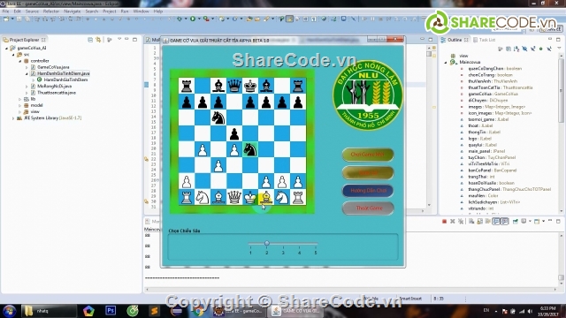 cờ vua AI,source code game cờ vua AI dùng alphabet,báo cáo game cờ vua AI java eclipse,cờ vua trí tuệ nhân tạo java,game cờ vua môn trí tuệ nhân tạo,game cờ vua AI viết bằng java eclipse