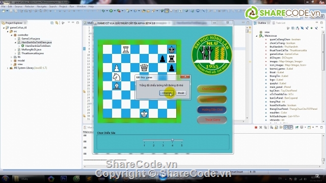 cờ vua AI,source code game cờ vua AI dùng alphabet,báo cáo game cờ vua AI java eclipse,cờ vua trí tuệ nhân tạo java,game cờ vua môn trí tuệ nhân tạo,game cờ vua AI viết bằng java eclipse