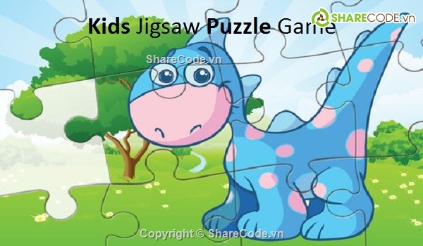 code game,source code,Kids Jigsaw Puzzle,game ghép tranh