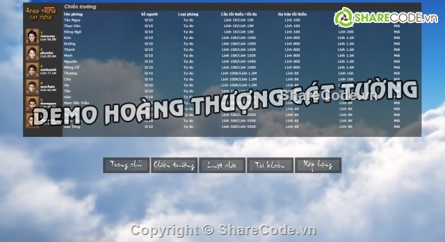 game html5,thẻ bài tướng,Web HTML5,Hoàng Thượng Cát Tường