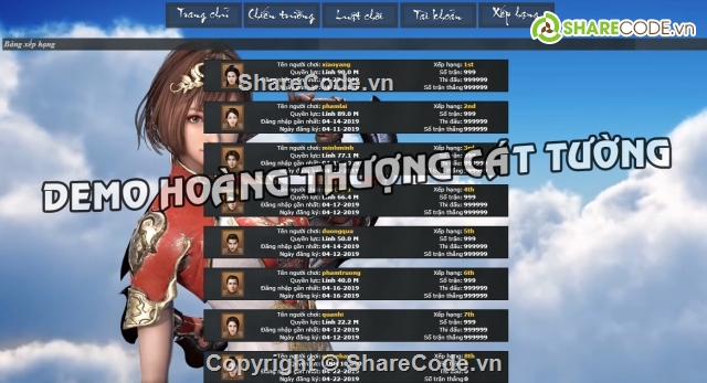 game html5,thẻ bài tướng,Web HTML5,Hoàng Thượng Cát Tường