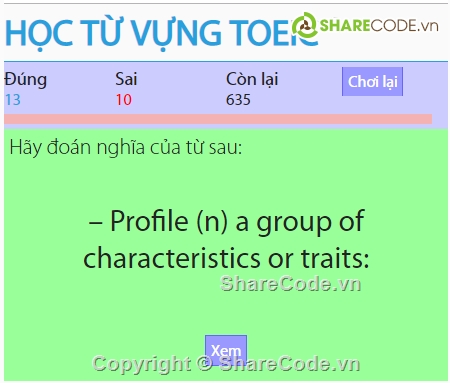 game html5,game jquery,từ vựng tiếng anh,source code game học tiếng anh,Code game  từ vựng toeic