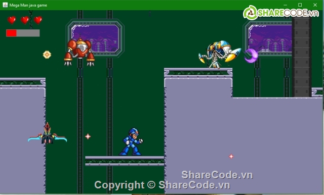 Game Java,lập trình java,code java de hieu           va de hiểu nhất,Source code Java,code Game MegaMan 2,source code game