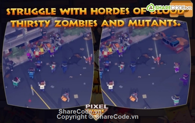 pixel,zombie,Pixel Strike Zombies,Pixel Gun 3D,Source code game