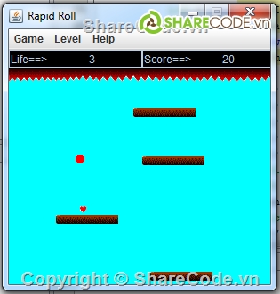 RapidRoll,game java,source code game,code game RapidRoll