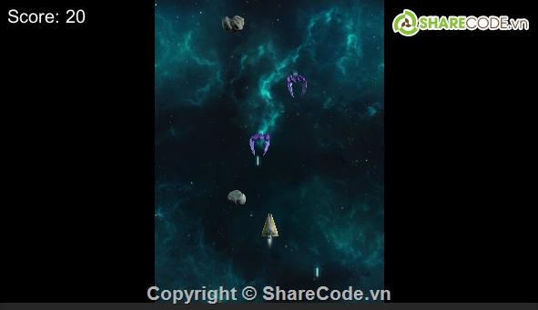 code game,Code Unity,ban may bay,code game ban may bay,space shooter,Space Shooter