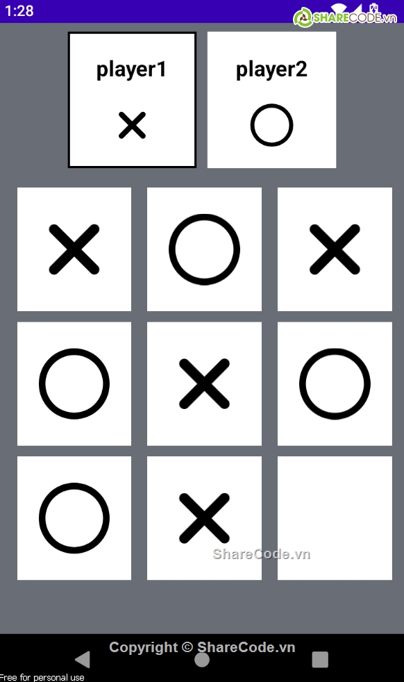 code Java,Tic Tac Toe,code game Android,game Tic Tac Toe,Android Source code,code game