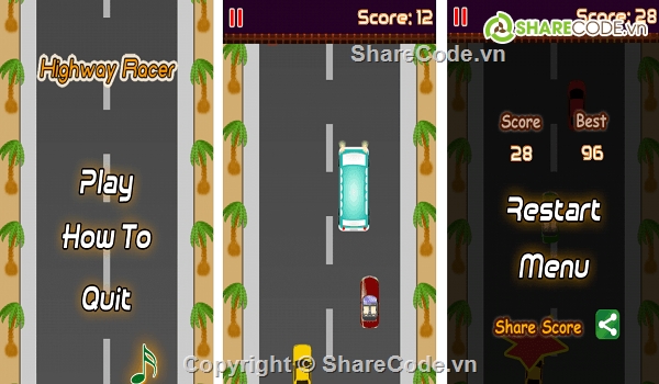 game Top Down Racing,code game đua xe,game đua ô tô