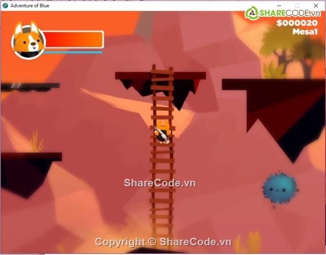 Unity,Unity game  3D,Adventure of blue,game unity,đồ án tốt nghiệp,code game