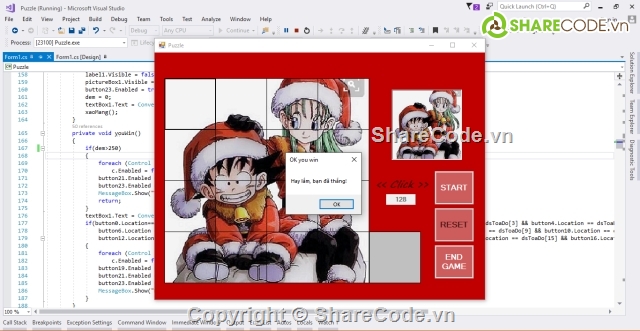 Xếp hình,Puzzle game,Puzzle,Game xếp hình C#,game puzzle c#