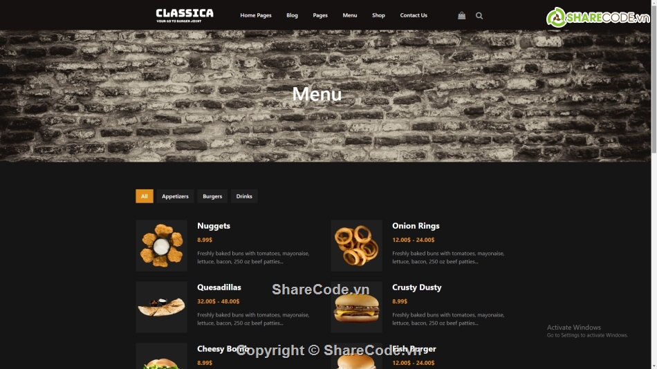 Code template game burger,giao diện cửa hàng đẹp,code html css cửa hàng hamburger,bootstrap giao diện cửa hàng hamburger,Html css giao diện thức ăn nhanh