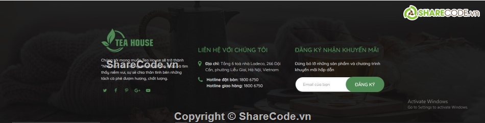 html css giao diện bán trà hoa quả,giao diện teahouse,code web bán trà hoa quả