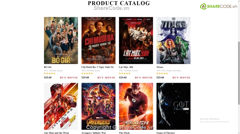 code xem phim,giao diện phim,html css giao diện phim