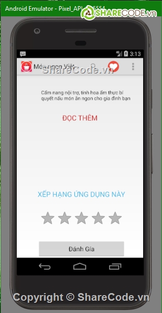 source code android món ngon việt,source code android,code android,ứng dụng món ăn,code món ăn