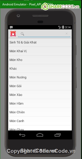 source code android món ngon việt,source code android,code android,ứng dụng món ăn,code món ăn