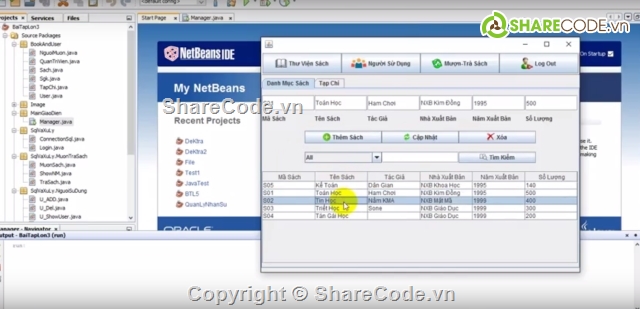 code java,quan ly thu vien,ql thu vien,quản lý sách,quản lý sách thư viện