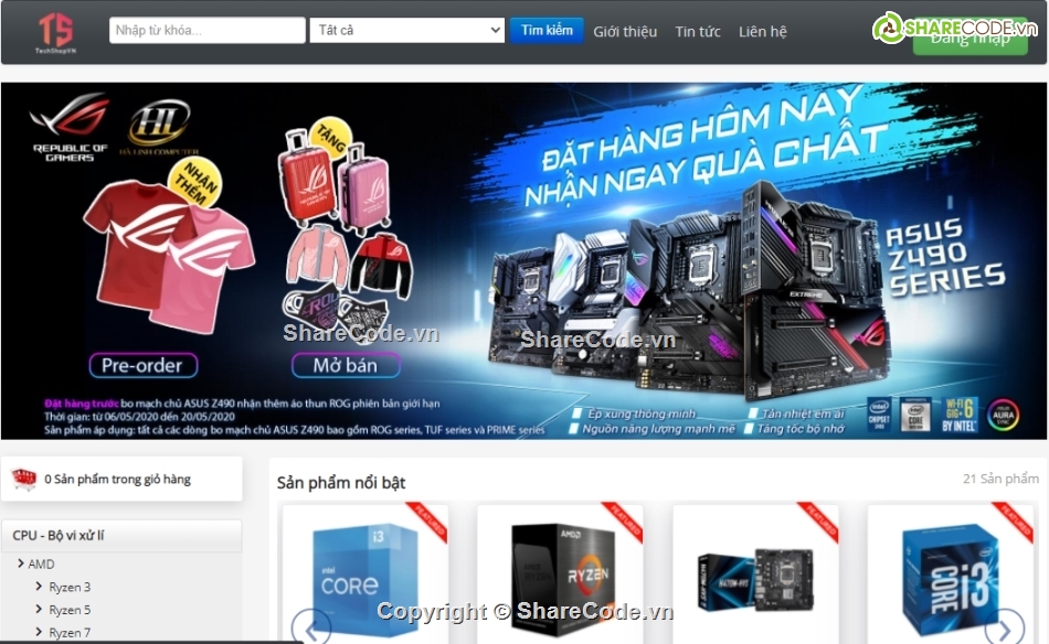 Website bán linh kiện máy tính,Source code website asp.net core,website thương mại điện tử asp.net core,website bán hàng asp.net core,Source website,luận văn tốt nghiệp có báo cáo