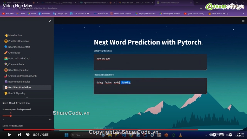 Code web,python,machine learning,nhận diện khuôn mặt python,face recognition,streamlit