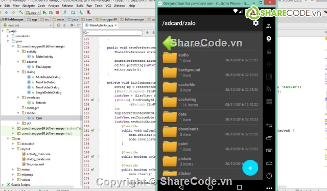 file manager,source code quản lý file,quản lý file android,code Manager File