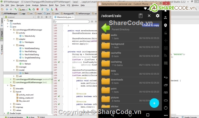 file manager,source code quản lý file,quản lý file android,code Manager File