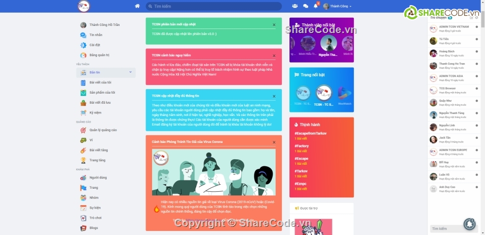 Code Mạng Xã Hội Giống FaceBook,App Mạng Xã Hội,source mạng xã hội,mạng xã hội tcsn v3.0,mạng xã hội sngine v3.0