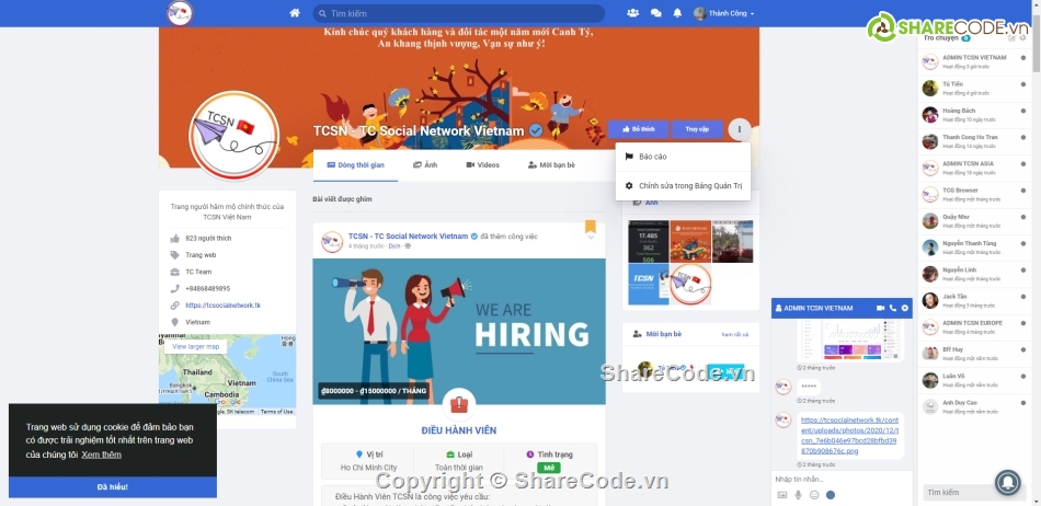 Code Mạng Xã Hội Giống FaceBook,App Mạng Xã Hội,source mạng xã hội,mạng xã hội tcsn v3.0,mạng xã hội sngine v3.0