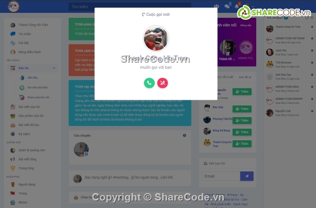 Sngine v2.6.1,Mạng Xã Hội Sngine v2.6.1,Sngine v2.6,Code Mạng Xã Hội Giống FaceBook,Mạng Xã Hội Sngine v2.6,TC Social Network