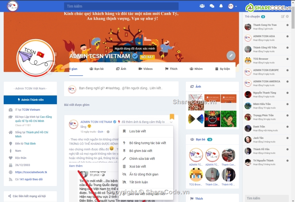 Code Mạng Xã Hội Giống FaceBook,Code Mạng Xã Hội,Mạng Xã Hội Sngine v2.7,Mạng Xã Hội Sngine v2.6.1,Share Code Web mạng xã hội