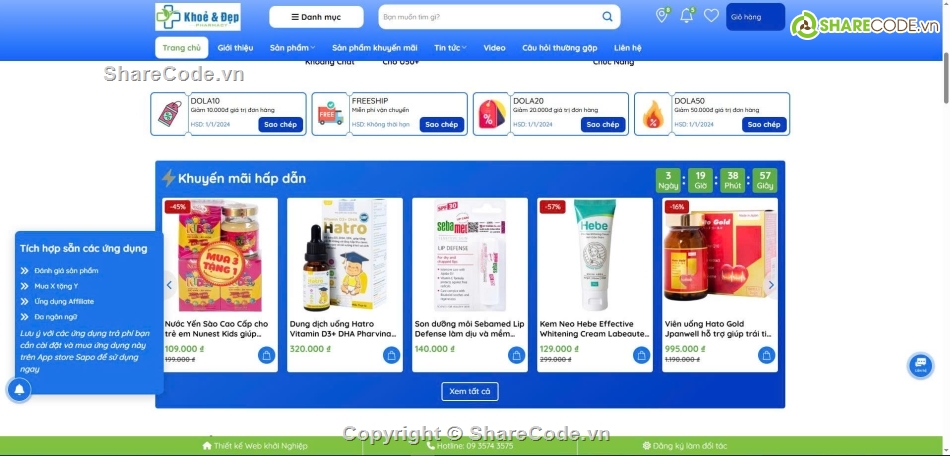 Website bán hàng,chuẩn seo,thuốc,nhà thuốc