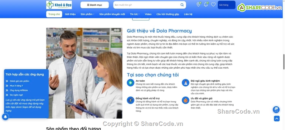 Website bán hàng,chuẩn seo,thuốc,nhà thuốc
