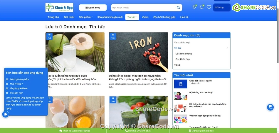 Website bán hàng,chuẩn seo,thuốc,nhà thuốc