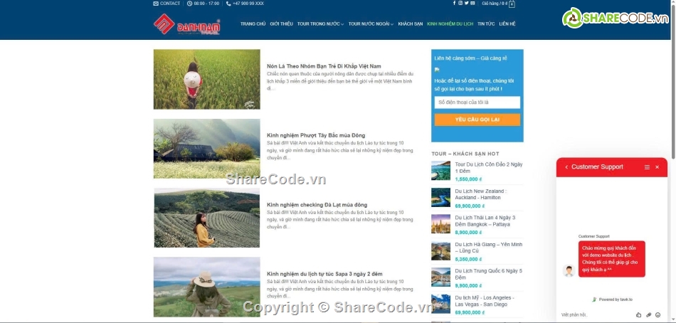 Website du lịch,Web dịch vụ,tối ưu,chuẩn seo