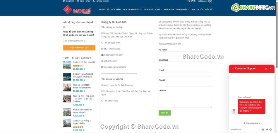 Website du lịch,Web dịch vụ,tối ưu,chuẩn seo