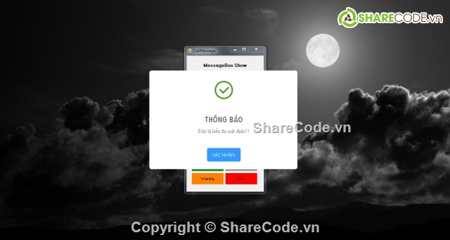 MessageBox C#,messagebox Custom,MessageBox Custom C#,Thông báo C#,Phần mềm C#,Giao diện C# đẹp