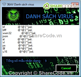 diệt virus,Phần mềm diệt virus,Source code quét virus,quyét virus