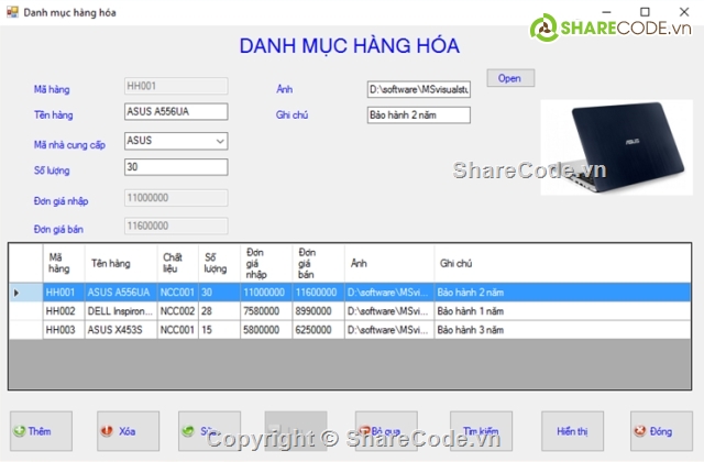 quản lý bán hàng,visual c#,quản lý bán hàng c#,code quản lý máy tính