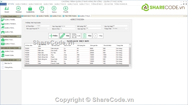 Quản lý cafe,quản lý nhà hàng,phần mền quản lý,visual c#,lập trình c#