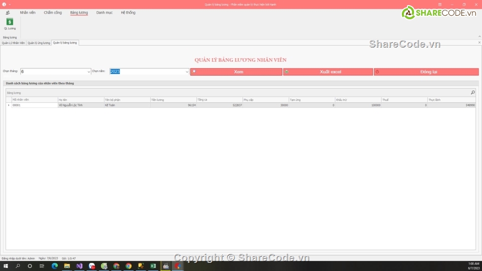 code quản lý nhân sự,phần mềm quản lý,quản lý nhân sự