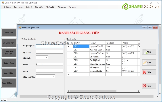 code quan ly sinh vien c#,quan ly sinh vien,quản lý điểm sinh viên,quản lý điểm,source code quản lý học viên