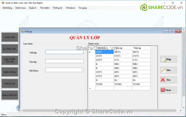 code quan ly sinh vien c#,quan ly sinh vien,quản lý điểm sinh viên,quản lý điểm,source code quản lý học viên