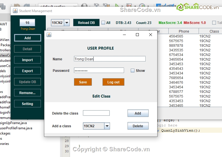 quản lý sinh viên,phân mềm quản lý sinh viên,quản lý điểm sinh viên,quản lý sinh viên java swing,Phần mềm quản lý học sinh,quản lý lớp học