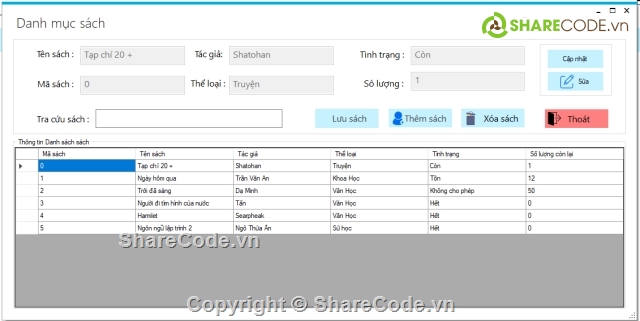 code quản lý thư viện,Source code thư viện,Phần mềm quản lý C#,Quản lý thư viện,Quản lý sách