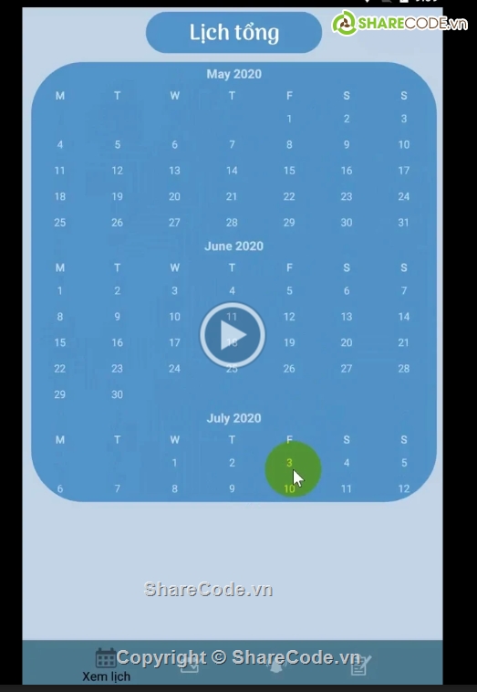 Alarm,Calendar,lịch âm dương,source code lịch viet nam,share code hẹn giờ đồng hồ,ứng dụng nhật ký