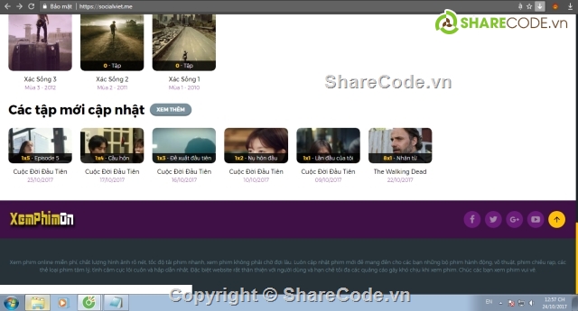 web xem phim,theme phim wordpress,xem phim online,code phim,giống zingme