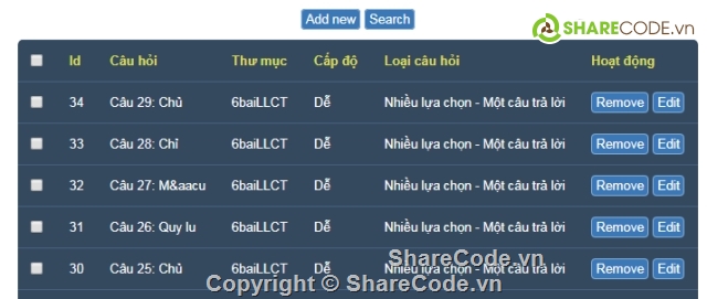 trắc nghiệm,Code PHP trắc nghiệm,web trắc nghiệm,web trắc nghiệm online,trắc nghiệm online,code trắc nghiệm