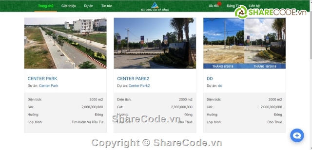 code bất động sản,Bất động sản php,Web php bất động sản,source quản lý bất động sản,Bất động sản đà nẵng,Web nhà đất