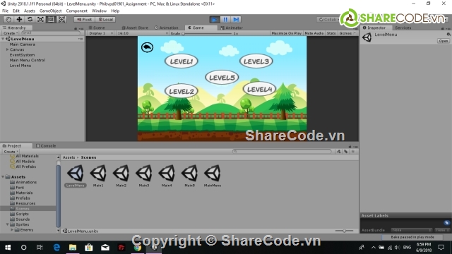 source code unity,Code game 2d,game unity 2d,Demo game 2D,Lập trình game 2D,Platformer Mario