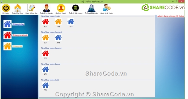 Quản lý khách sạn,quản lý khách sạn C#,Phần mềm quản lý,đặt phòng khách sạn