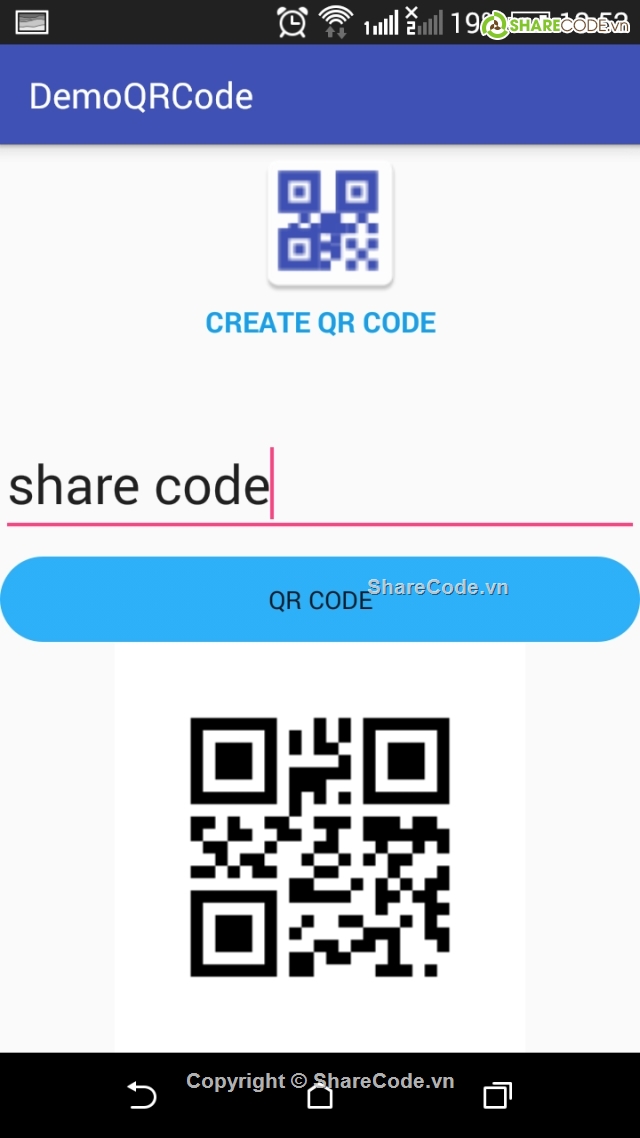 android,QR,Source code android,source code di động,QR code android,mã vạch