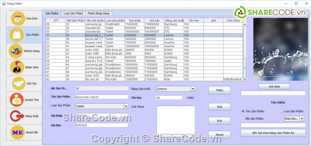 quản lý sản phẩm bằng java sử dụng sql,quản lý bán hàng bằng java,quản lý kho hàng bằng java,quản lý cửa hàng bằng java,source quản lý bán hàng bằng java có sql,quản lý bán hàng